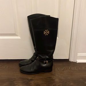 Black Tory Burch Riding Boots
